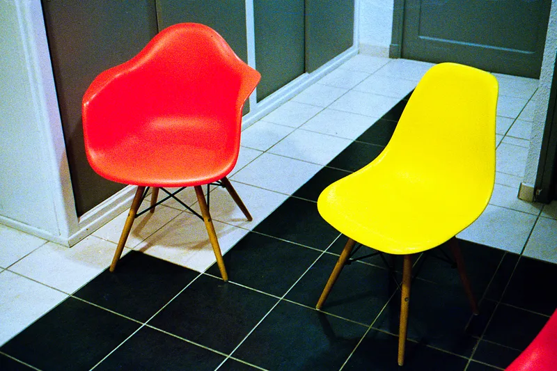 Chairs shot on Kodak Gold 200 with a Rollei 35T, developed at Home / Self-Developed, by MARCO PHOTOS