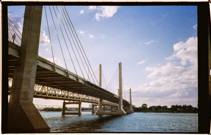 Louisville, KY Riverfront shot on Fujifilm 400 with a Canon Sure Shot, by Ethan Carlisle