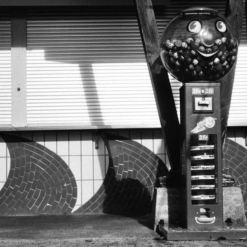 Gumballs? shot on Cinestill BWXX with a Kodak Retina 1a, developed at Carmencita, by Robster lobster