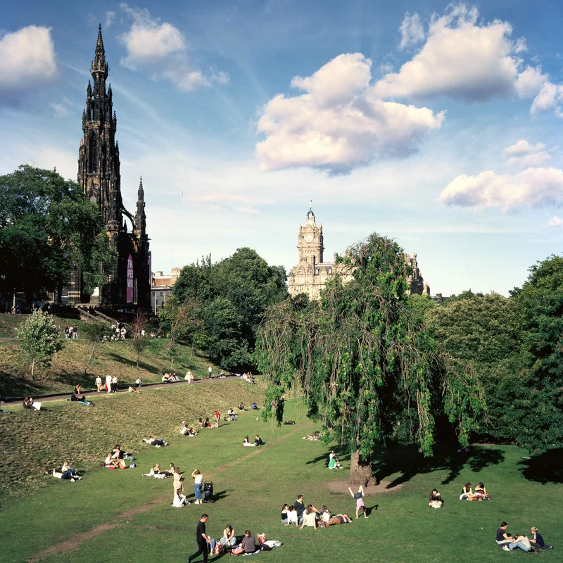 Princesses Garden - Edinburgh shot on Kodak Ektachrome E100 with a Rolleiflex 3.5F, developed at A&M Imaging, by Ibrahim