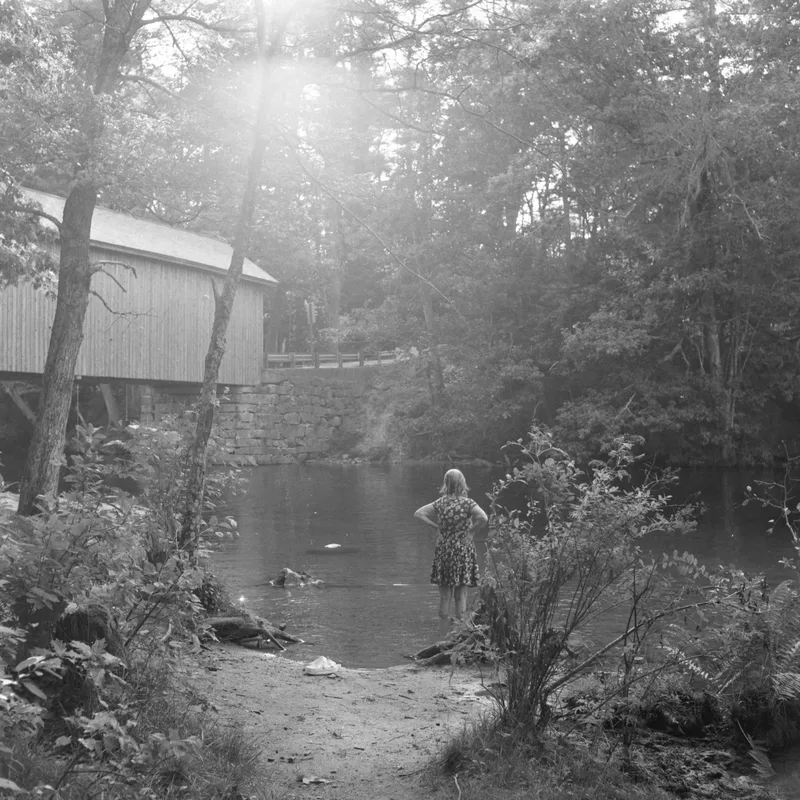 babb’s bridge, presumpscot river, windham, maine shot on Kodak Tri-X 400 with a Rolleiflex Automat, developed at Home / Self-Developed, by Eric Wefald - Huang