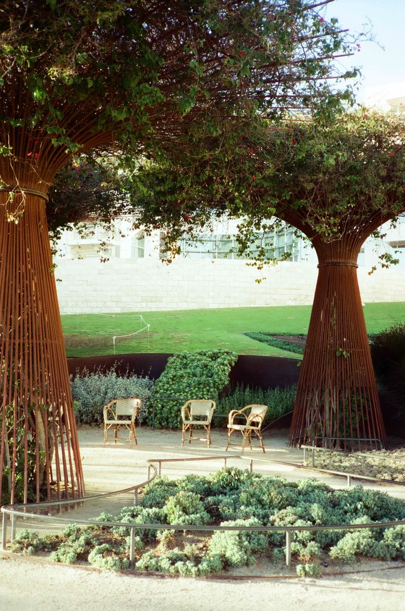 The Getty Center shot on Cinestill 400D with a Canon Sure Shot Supreme, by Oscar