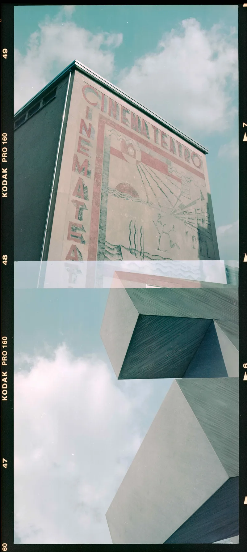Happy accident shot on Kodak Ektacolor Pro160 with a Pentax 6x7 MLU, developed at Ars-imago, by Alessandro Benevento