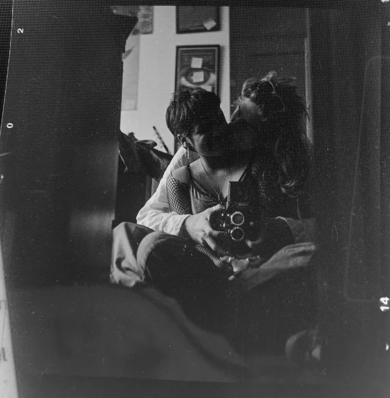 Angie shot on Fomapan creative 100 with a Yashica-Mat 124g, by ProbablyPasta