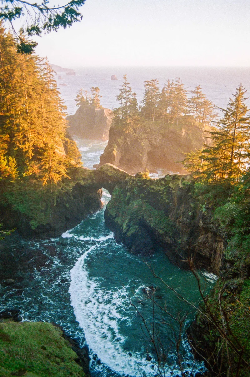 Natural Bridges shot on Kodak Portra 800 with a Chinon CE-4s, by Annraoi Blaney