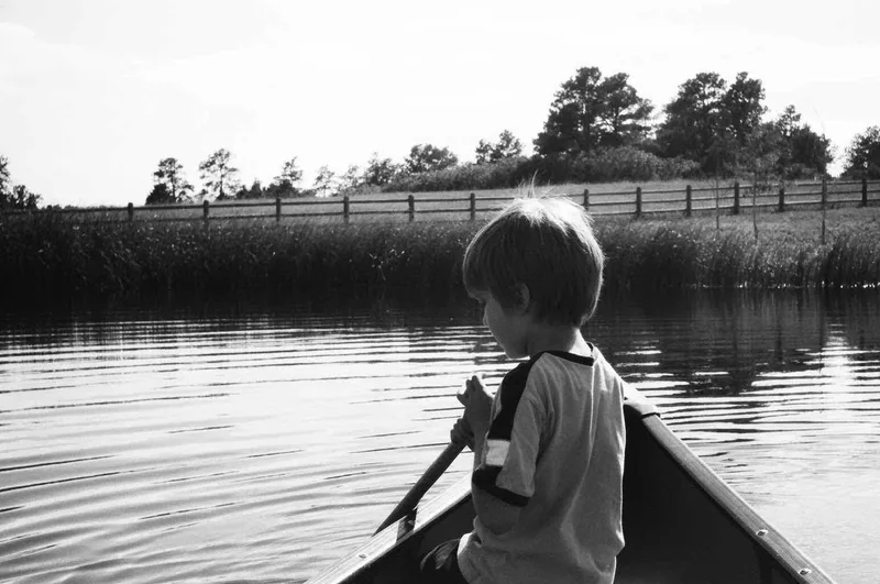 still water shot on Kodak T-Max 400 with a Nikon F3, developed at Precision Camera, by thistle