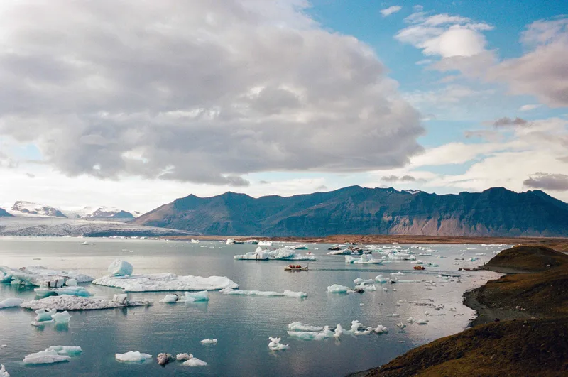 Jökulsárlón shot on Kodak Portra 400 with a Leica M6, developed at Legacy Photo Lab, by Jonathan