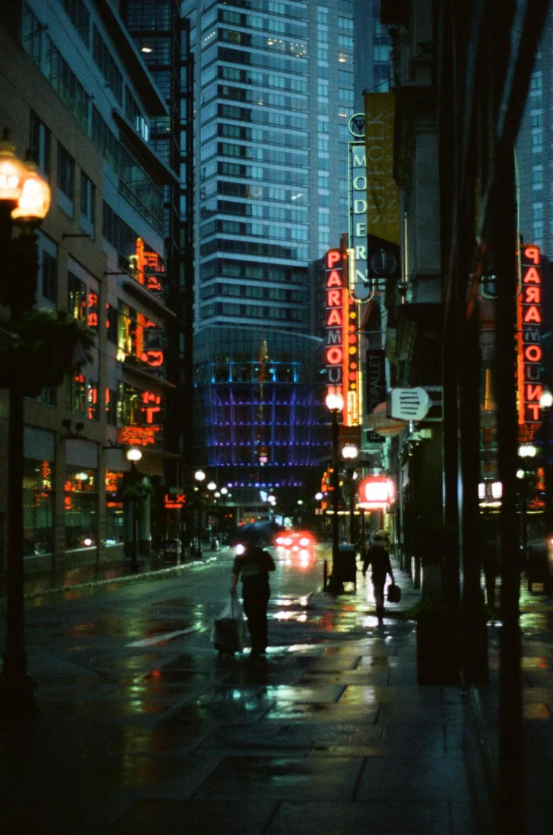 Paramount shot on Cinestill 800T with a Pentax Program A, developed at Lumentation