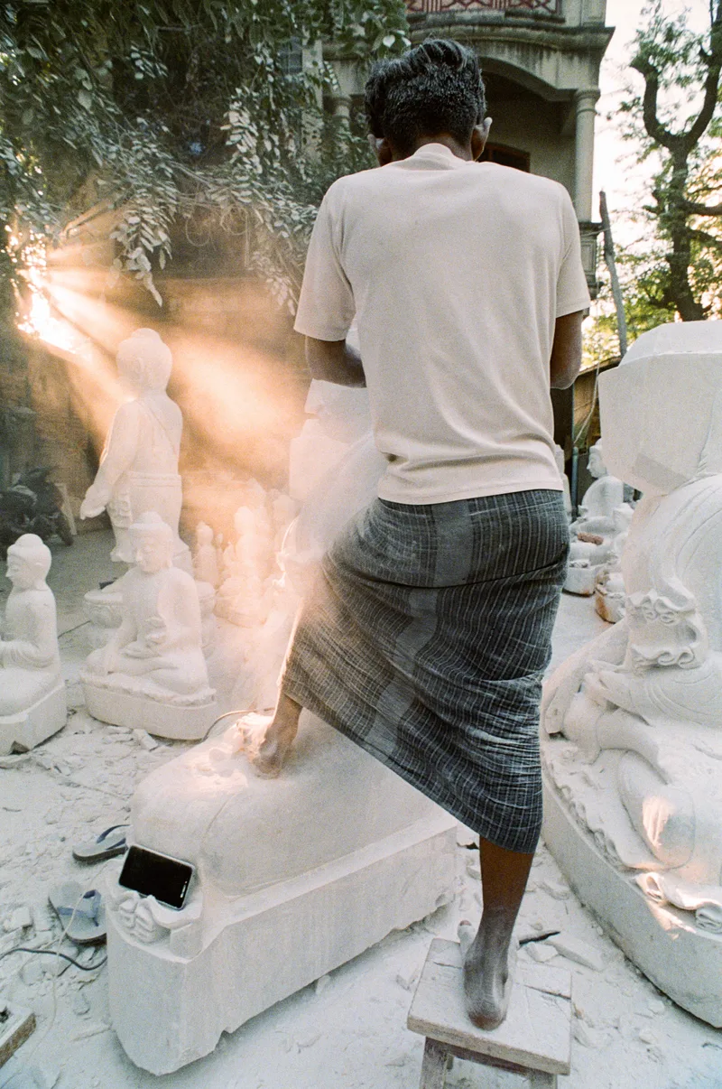 The Buddha Maker shot on Kodak Portra 800 with a Nikon FM2, developed at LERT’s, by Kuortam