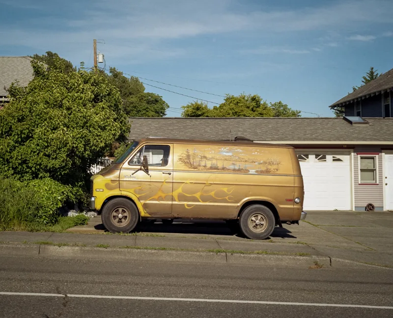 Bitchin' Van shot on Kodak Gold 200 with a Fuji GW670III, developed at KellaPhoto, by Kellachrome