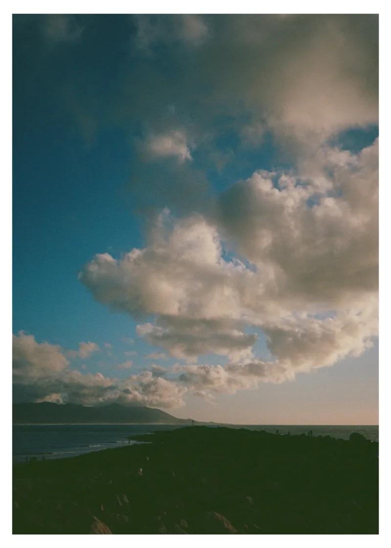 Dusk at Morro Bay shot on Kodak Ektar 100 with a Pentax 17, developed at Horn Photo, by Charlie