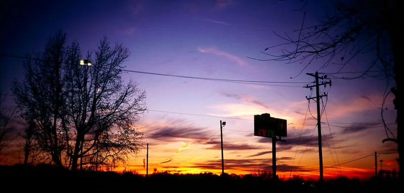 I-85 Sunset shot on Kodak Ektachrome E100 with a Minolta Hi-Matic AF2, developed at YM Camera, by DeeDeeTee