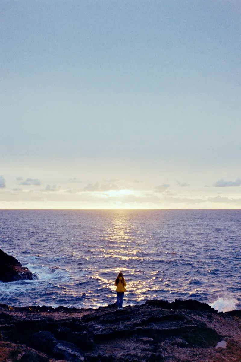 Seaside Sunset shot on Kodak Gold 200 with a Olympus XA, developed at Foto Weckbrodt, by Chillsburg