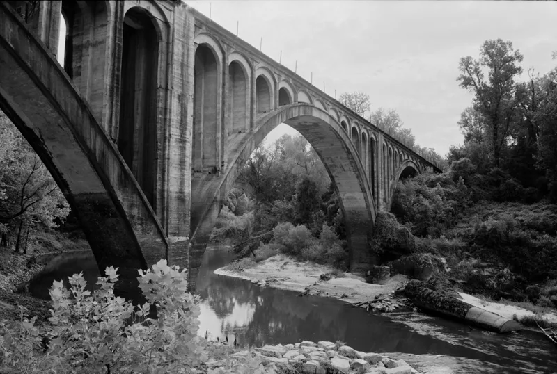 Big Black River Bridge shot on Adox HR-50 with a Olympus OM-2N, developed at Home / Self-Developed, by Will AB