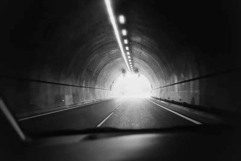 Tunnel shot on Agfa APX 100 with a Minox 35 GT, by Vitaly Tikhonov