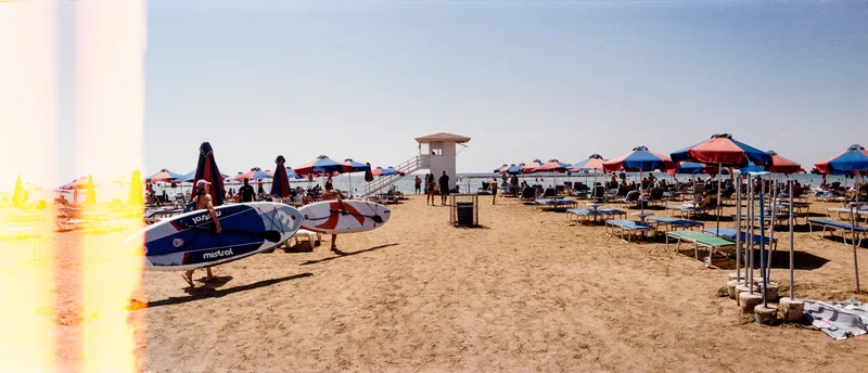 Baywatch shot on Kodak Proimage 100 with a Horizon 202, developed at Home / Self-Developed, by Mateusz Goliath