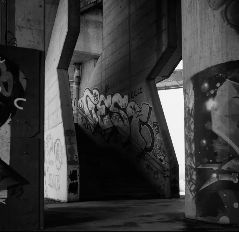 Film photo shot on Ilford HP5 Plus 400 with a Ricohflex New Dia, developed at Home / Self-Developed, by pavle