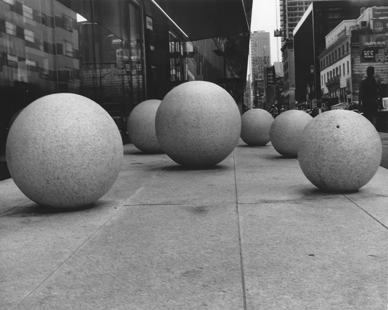 Spheres shot on Ilford Delta 100 with a Olympus OM-4, developed at Home / Self-Developed, by Luc Béliveau