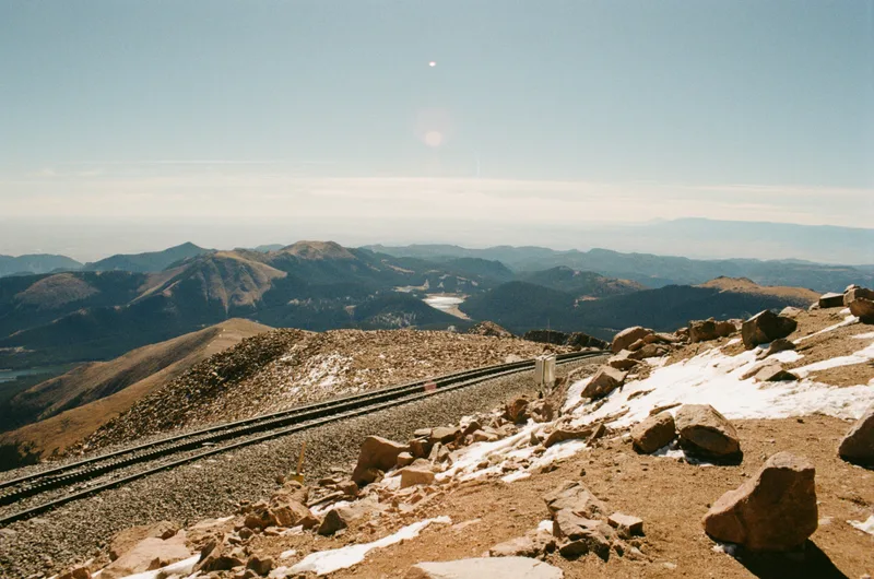 A Railroad at 14k feet shot on Fujifilm Superia 200 with a Canon EOS Rebel Ti, developed at State Film Lab, by Mathai Karanja