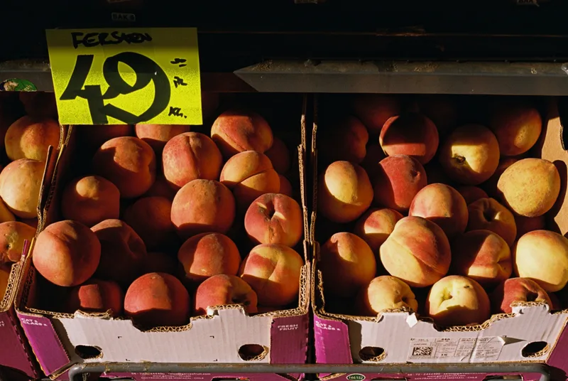 Peaches shot on Kodak Gold 200 with a Nikon FM2n, developed at Oslo Foto, by Marko