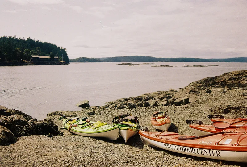 Sea Kayaks! shot on Fujifilm 400 with a Nikon EL2, developed at Mike’s Camera, by noa