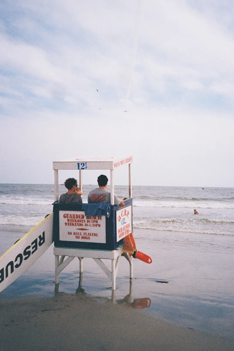 Life Guards shot on Lomography CN 100 with a Olympus OM-2N, developed at Indie Photo, by alexonkow