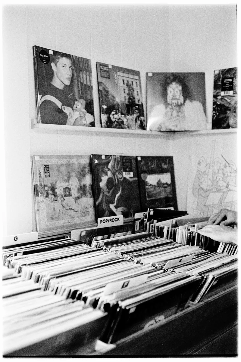 Record Store Day. Little Rock, Arkansas. 2026. shot on Ilford HP5 Plus 400 with a Canon Canonet G-III QL17, developed at Bedford Camera & Video, by BradSimsPhoto