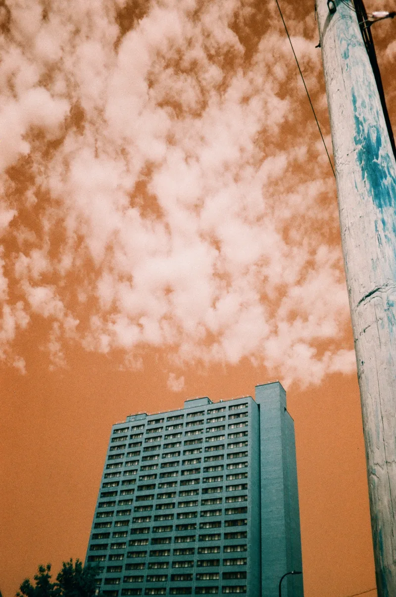 What's the weather going to be like tomorrow? shot on Lomography LomoChrome Turquoise 100 with a Nikon AF600, developed at Film Developing Co, by dave carpenter