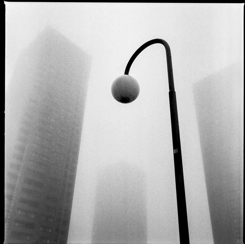 Foggy Zurich shot on Kodak Tri-X 400 with a Hasselblad 500C/M, by Quim Vilar