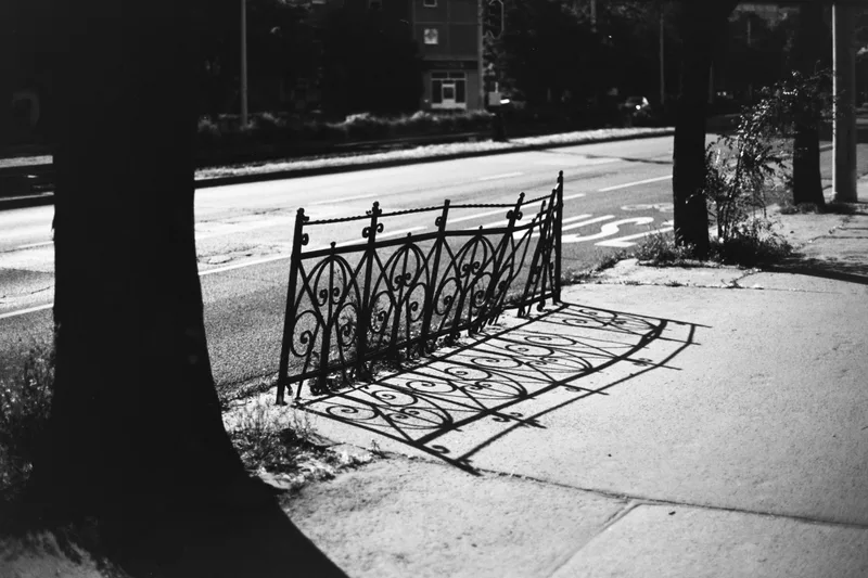 Urban fragment shot on Ferrania Orto 50 with a Canon T70, developed at Home / Self-Developed, by Endre