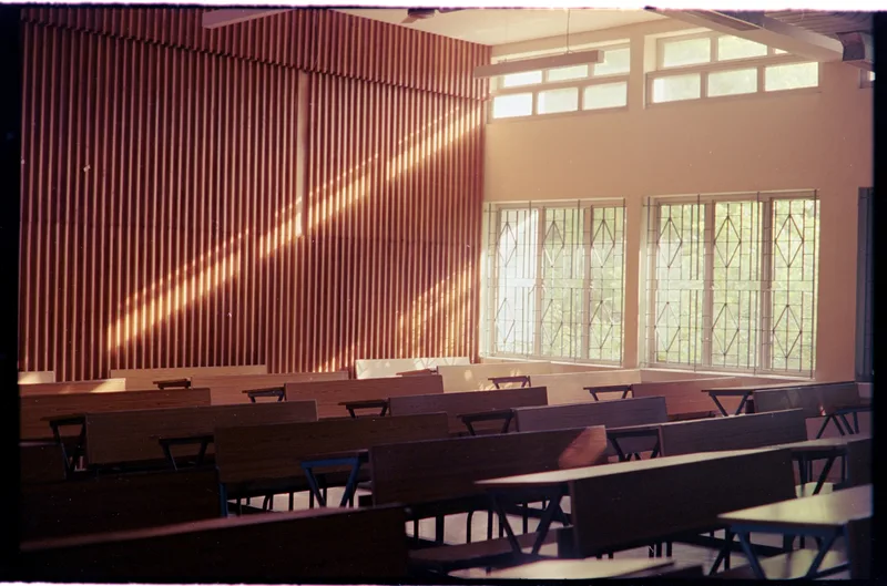 A Quaint College Classroom - IIT Madras shot on Kodak Vision3 250D with a Pentax KM, by abjayan